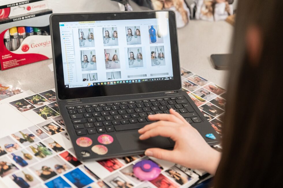 photography of school art work in Yorkshire primary and secondary schools